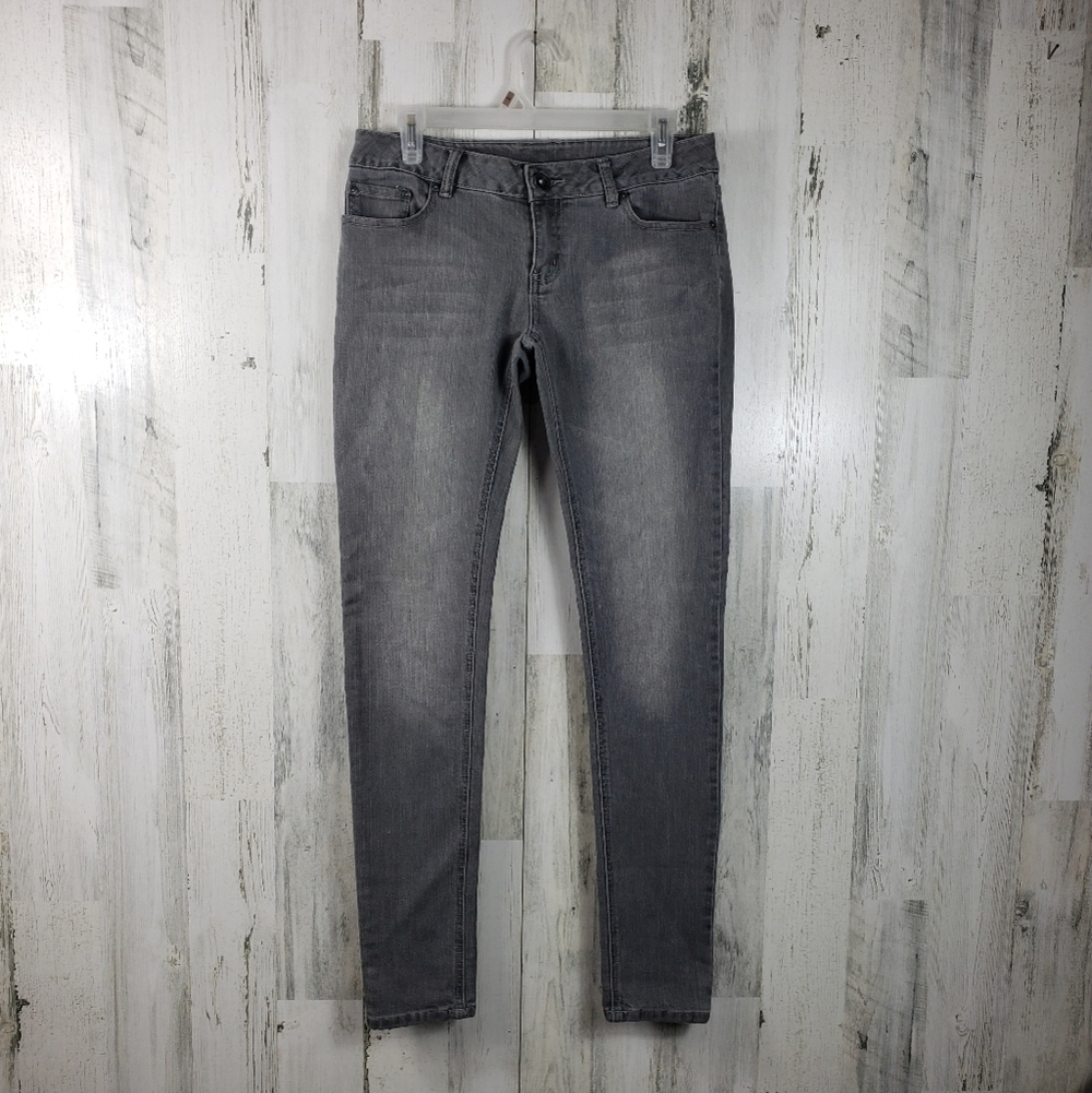 Ecko red unlimited gray denim skinny jeans juniors size 7